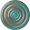 Ekena Millwork Carton Smooth Ceiling Medallion (Canopies up to 9 1/8"), 29 1/8"OD x 1 1/2"P, Copper Green Patina CM29CACGS - alternate 1